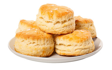 Chocolate chip Scones isolated on transparent background.