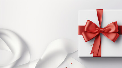 elegant gift  template with colorful ribbon ready for your design