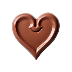 Obraz premium Valentine Chocolate Heart Candy Isolated on a Transparent Background