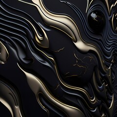 Obraz premium marble watercolor background with gold glitter, liquid flow texture paint, luxury abstract digital paper fine art pattern, wallpaper.