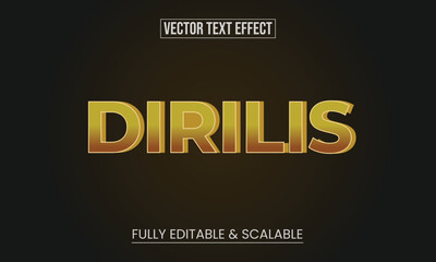 Vector Editable Dirilis Title Text Effect