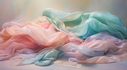 Pastel Silk Waves