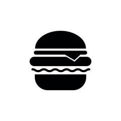 Burger Icon Vector Design Template