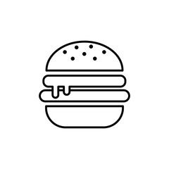 Burger Icon Vector Design Template