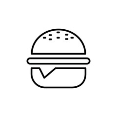 Burger Icon Vector Design Template