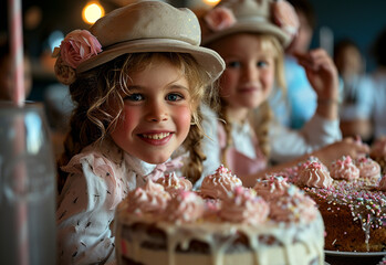 Kids Unleash Fun and Frolic Around the Cake Table