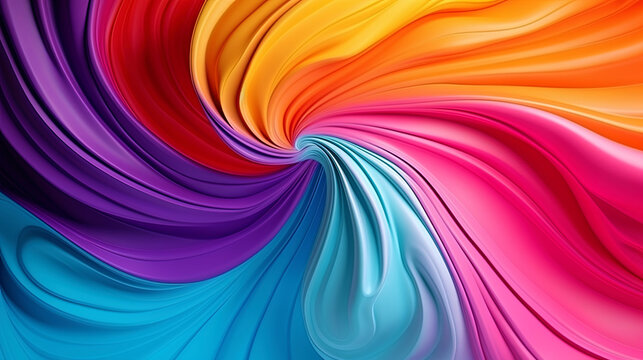 Abstract background with bright colors and whirlwinds