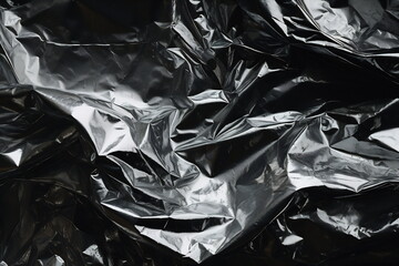 Crinkled Silver Foil Texture