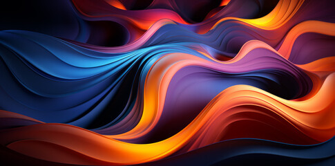 abstract background with waves