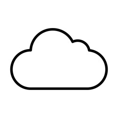 cloud icon vector design template illustration in trendy flat style to suit your web design