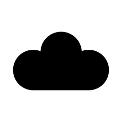 cloud icon vector design template illustration in trendy flat style to suit your web design