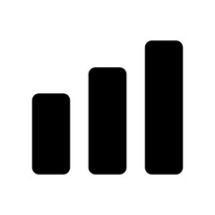 graph chart icon vector design template illustration in trendy flat style to suit your web design