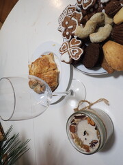 sweet homemade christmas cookies on a plate