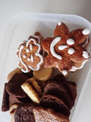 sweet homemade christmas cookies on a plate