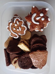 sweet homemade christmas cookies on a plate