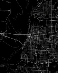 Memphis Tennessee Map, Detailed Dark Map of Memphis Tennessee