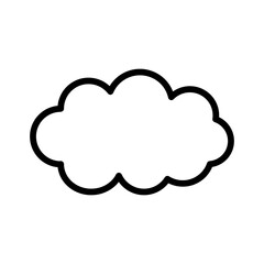 cloud icon on transparent background