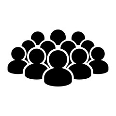 People, person, group, team icon vector design template illustration in trendy flat style to suit your web design
