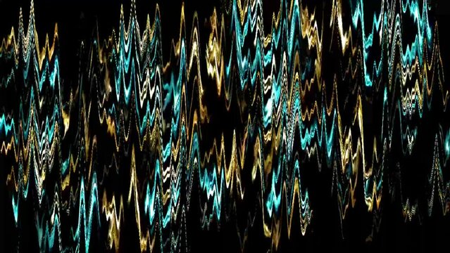 4K Shiny Glowing Glitter Digital Rendering