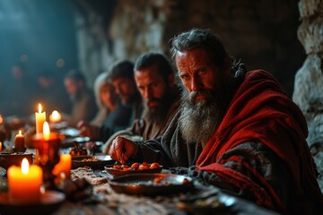 The Last Supper, Bible story. - obrazy, fototapety, plakaty