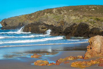 Fototapeta premium rocky coast of the sea