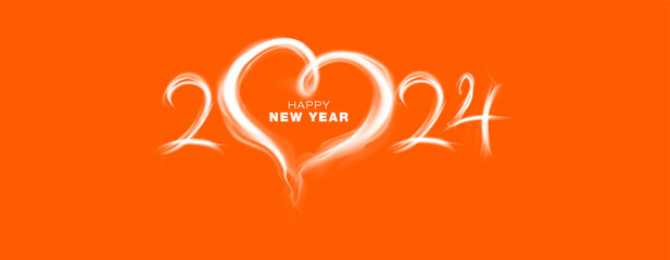 Valentine's day greeting card red poster background of 2024.