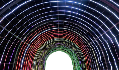 Túnel de luz. Transparente png