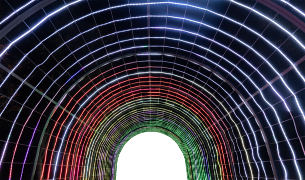 Túnel de luz. Transparente png