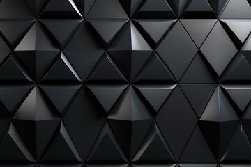 3D black geometric background wallpaper