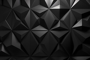 3D black geometric background wallpaper