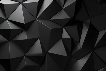 3D black geometric background wallpaper