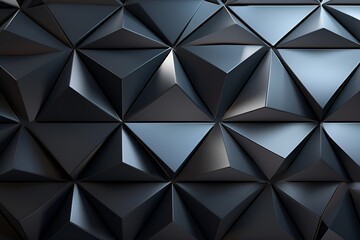 3D black geometric background wallpaper