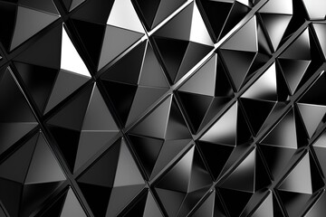 3D black geometric background wallpaper