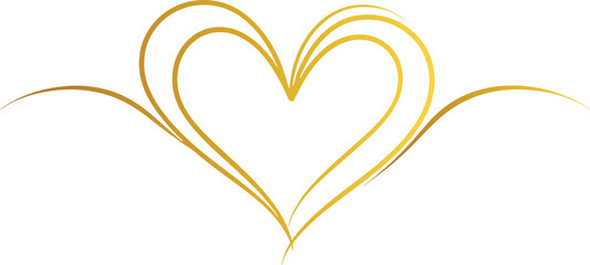 Love heart line art, valentine vector heart, thin line, valentine's day concept, love symbol, heart shape, Romance illustrations - obrazy, fototapety, plakaty