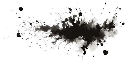 Grunge Ink Splat Overlay for Edgy Design Projects