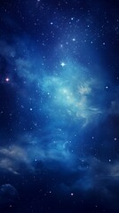 神秘的な宇宙空間と星々