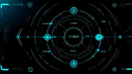 Obraz premium Tech/Cyber/Security Background/wallpaper