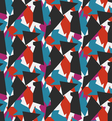 Seamless geometric pattern, sportive print.	