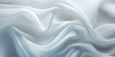 Obraz premium abstract white background with waves, in the style of flowing fabrics, light-filled, abstract minimalism appreciator