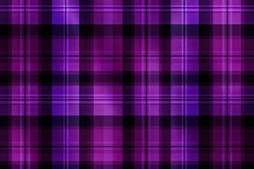 Cyber Purple Plaid Textile Pattern Tartan Cloth Crisscrossed Lines Checkered Cozy Rustic Sett - obrazy, fototapety, plakaty