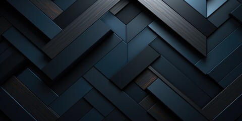 dark black geometric background, in the style of dimensional multilayering, light indigo, concrete,...