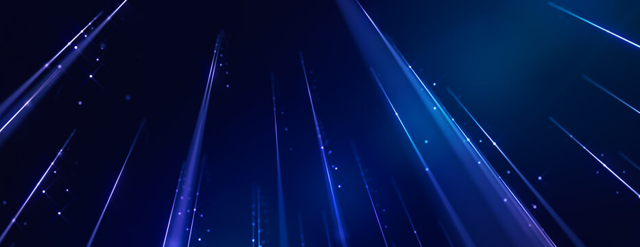 Abstract background of moving particles