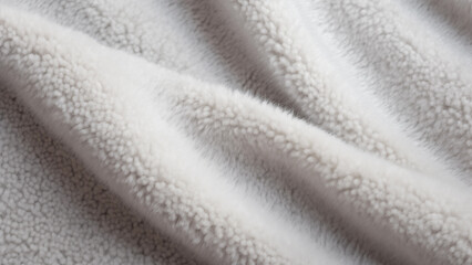 Cozy Comfort - Light Gray Wool Closeup