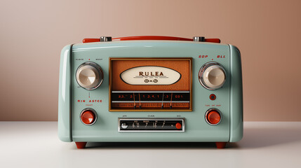 Radios antiguas con diseño vintage - obrazy, fototapety, plakaty