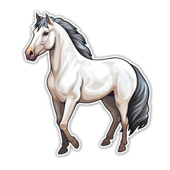horse isolated on a white background