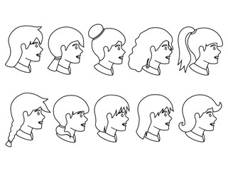 Avatar Character Line Art Illustration