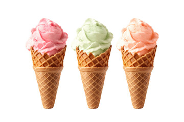 different sort of ice cream cones