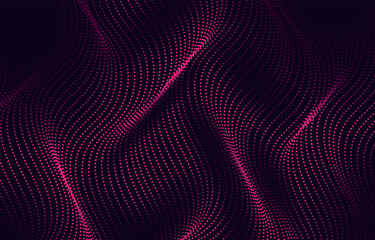 wave halftone abstract background