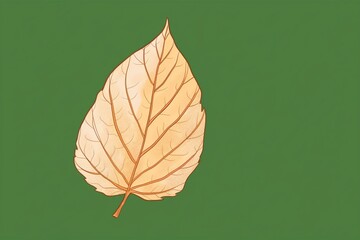 a leaf on a background with a border around the top. Generative AI
