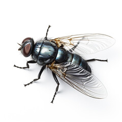 Illustration of a fly on white background